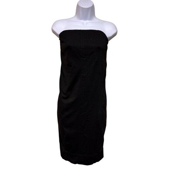 Vince Women's Dress Wool Cashmere Blend Short Strapless Back Zip Black Size XS - Picture 1 of 11